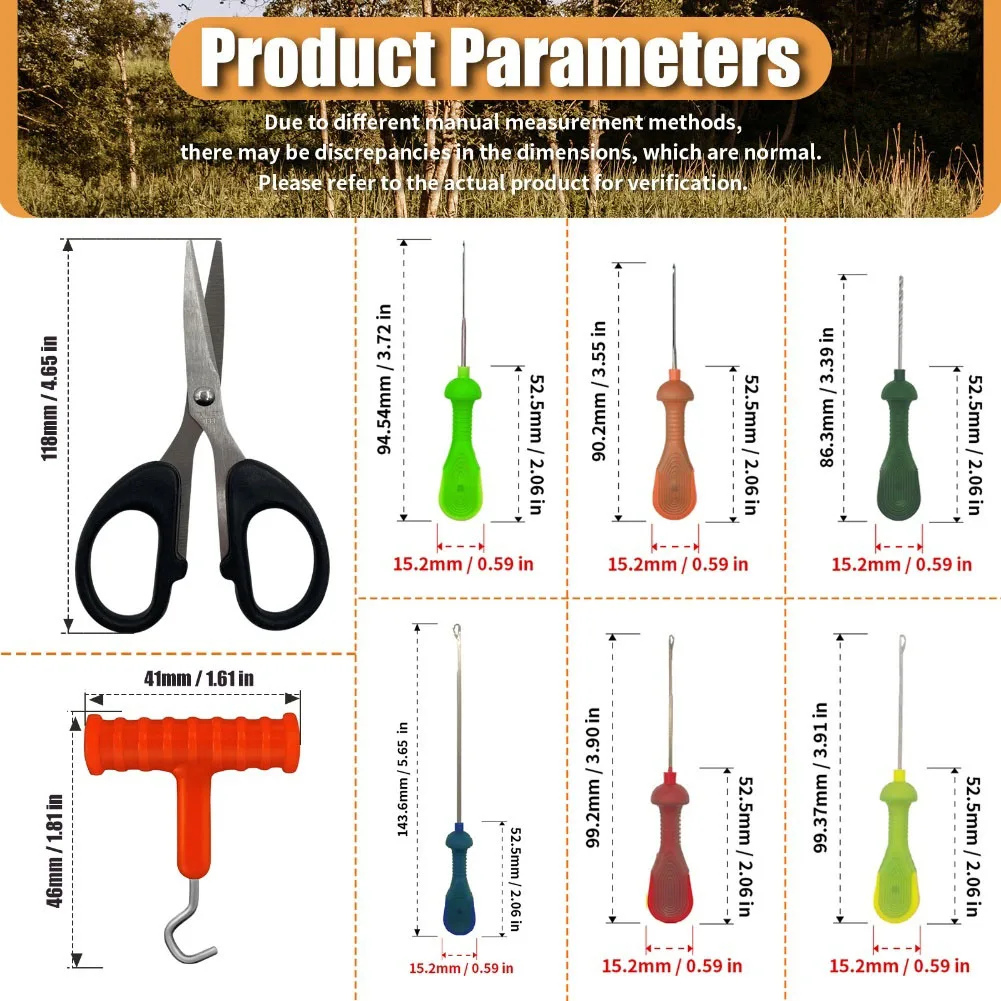 For Soft Bait Rigs Carp Bait Rig Kit Night Fishing 13*8cm Fishingenthusiastgear Carpfishing Knot Tying Accessory
For Soft Bait Rigs Carp Bait Rig Kit Night Fishing 13*8cm Fishingenthusiastgear Carpfishing Knot Tying Accessory