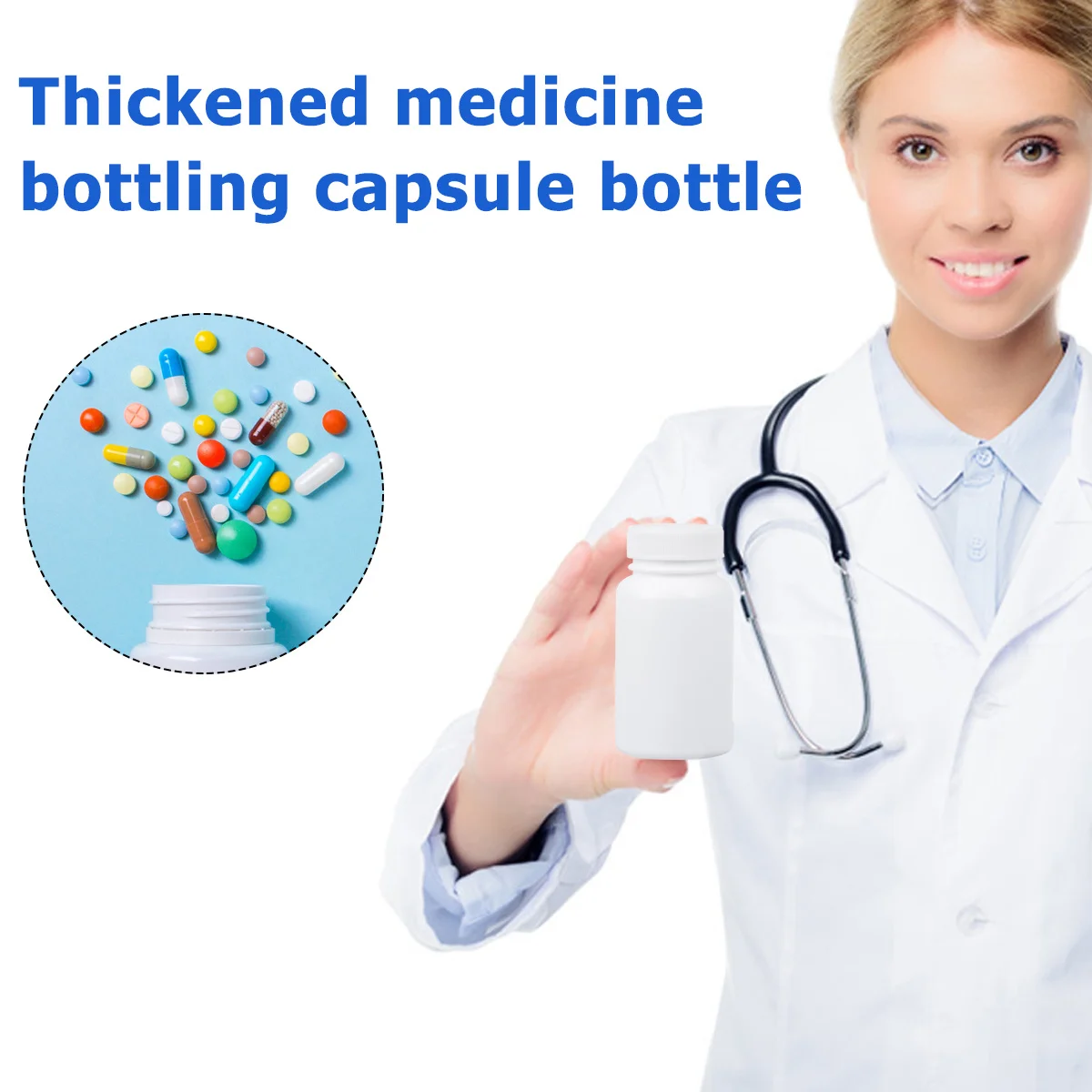 20 шт., 100 мл, толстая белая бутылка для таблеток, портативный дорожный контейнер, коробка для хранения, спиральная структура, легко открывающаяся, здоровый
20 шт., 100 мл, толстая белая бутылка для таблеток, портативный дорожный контейнер, коробка для хранения, спиральная структура, легко открывающаяся, здоровый