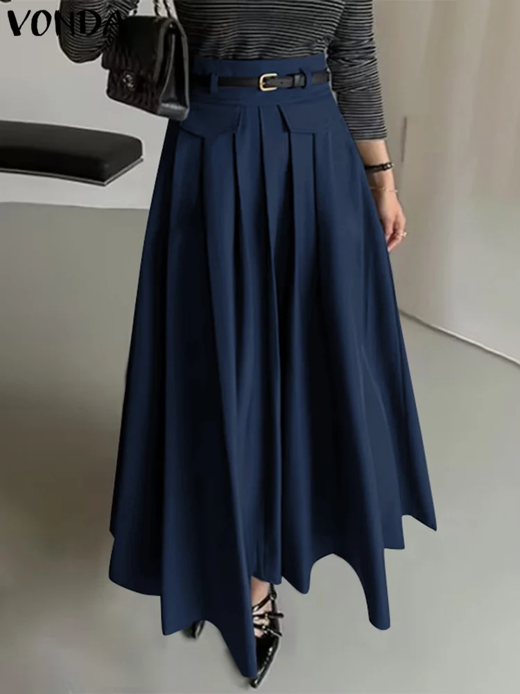 Elegant Suit Pants 2025 Casual Solid Color Zipper High Waist Pleated Wide Leg Pants VONDA Female Loose Long Bottoms Oversized
Elegant Suit Pants 2025 Casual Solid Color Zipper High Waist Pleated Wide Leg Pants VONDA Female Loose Long Bottoms Oversized