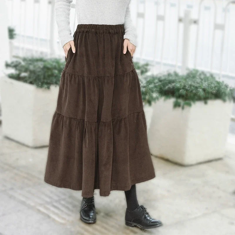 Corduroy Cotton Women'S Skirt Casual High Waist Korean Fashion Japanese Long Skirt Faldas Para Mujeres
Corduroy Cotton Women'S Skirt Casual High Waist Korean Fashion Japanese Long Skirt Faldas Para Mujeres