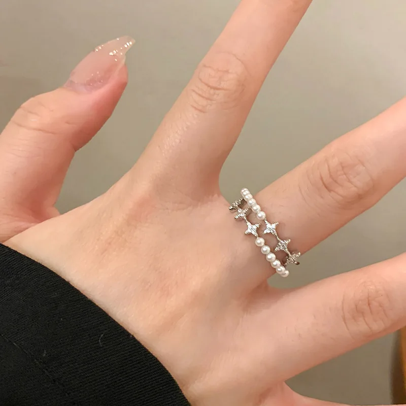 New 925 Sterling Silver Pearl Zircon Ring Personality Charm Simple Style Woman Ring Birthday Gift for Friends Exquisite Jewelry
New 925 Sterling Silver Pearl Zircon Ring Personality Charm Simple Style Woman Ring Birthday Gift for Friends Exquisite Jewelry