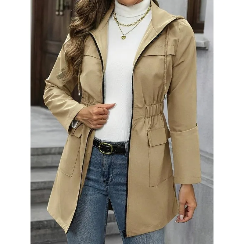 Slimming Hooded Coat for Women Spring Season Regular Length Windbreaker Other Material 100% Casual Outerwear Fashion
Slimming Hooded Coat for Women Spring Season Regular Length Windbreaker Other Material 100% Casual Outerwear Fashion