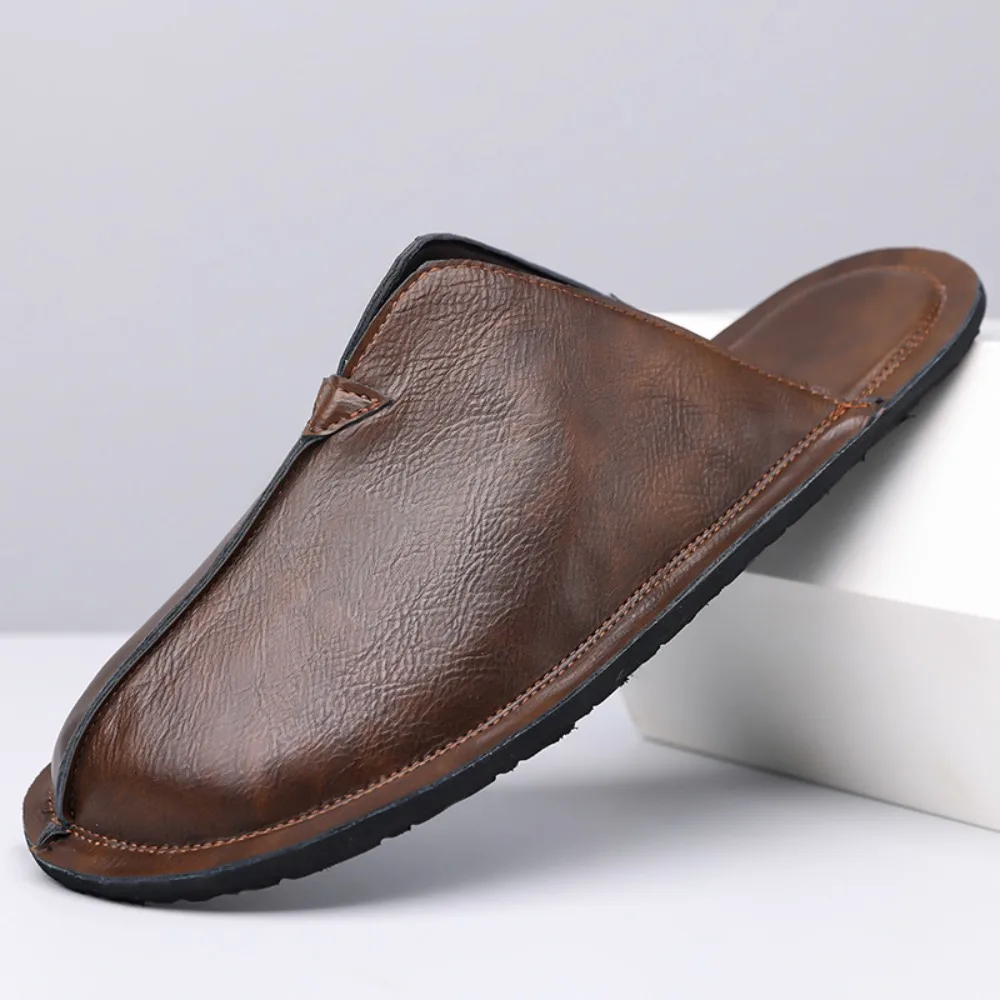 Fashion Designer New Black Brown Patent Leather Half Shoes For Men Luxury Mules Casual Shoes Slides Loafers Slippers
Fashion Designer New Black Brown Patent Leather Half Shoes For Men Luxury Mules Casual Shoes Slides Loafers Slippers