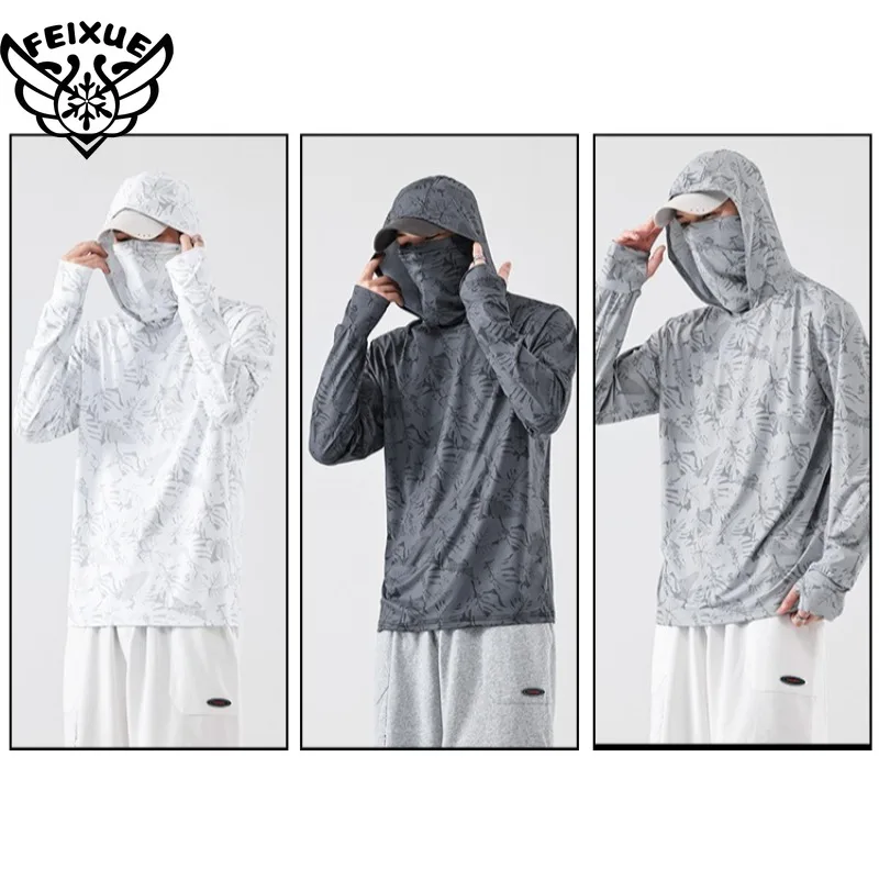 Outdoor Fishing Sunscreen Clothes Ice Feel Hooded Sunscreen Clothes UV Resistant Quick Drying Loose Coat Fishing Clothes
Outdoor Fishing Sunscreen Clothes Ice Feel Hooded Sunscreen Clothes UV Resistant Quick Drying Loose Coat Fishing Clothes
