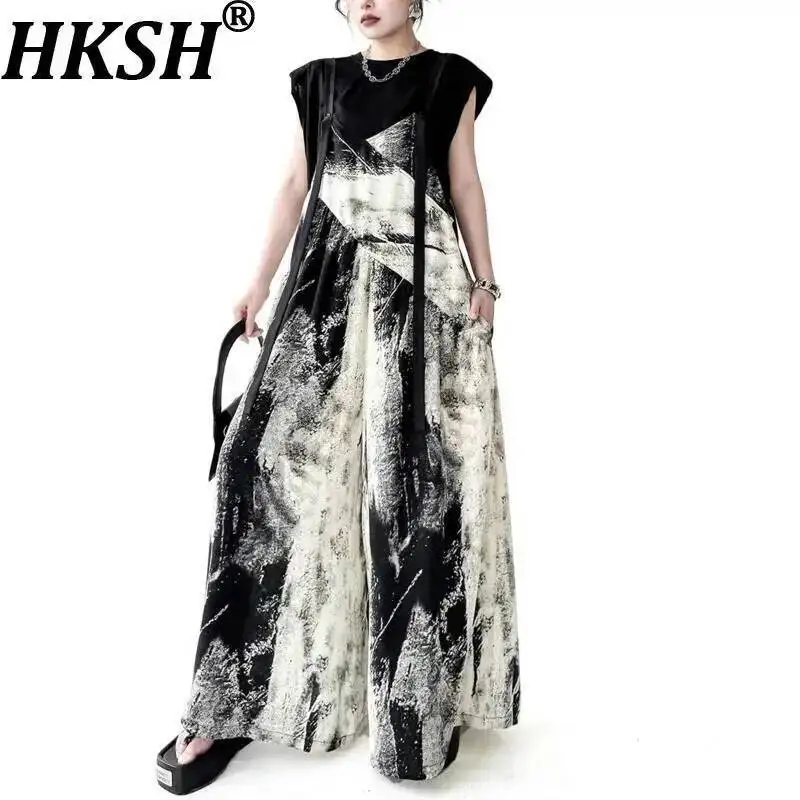 HKSH Women Casual Wide Leg Overalls Pants Tie-Dye Printed Versatile Elegant High-end Slimming Sleeveless Jumpsuit Summer HK23006
HKSH Women Casual Wide Leg Overalls Pants Tie-Dye Printed Versatile Elegant High-end Slimming Sleeveless Jumpsuit Summer HK23006