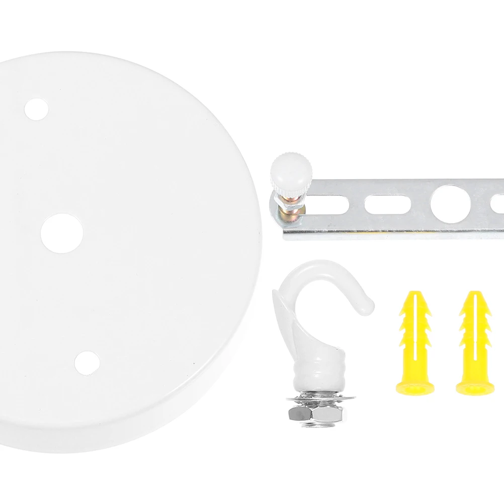 2Pcs Ch Hook 10CM White Zinc Alloy Mounting Bracket Plate Ceiling Light Fixture Canopy Kit Pendant Lamp Assembly Cover
2Pcs Ch Hook 10CM White Zinc Alloy Mounting Bracket Plate Ceiling Light Fixture Canopy Kit Pendant Lamp Assembly Cover