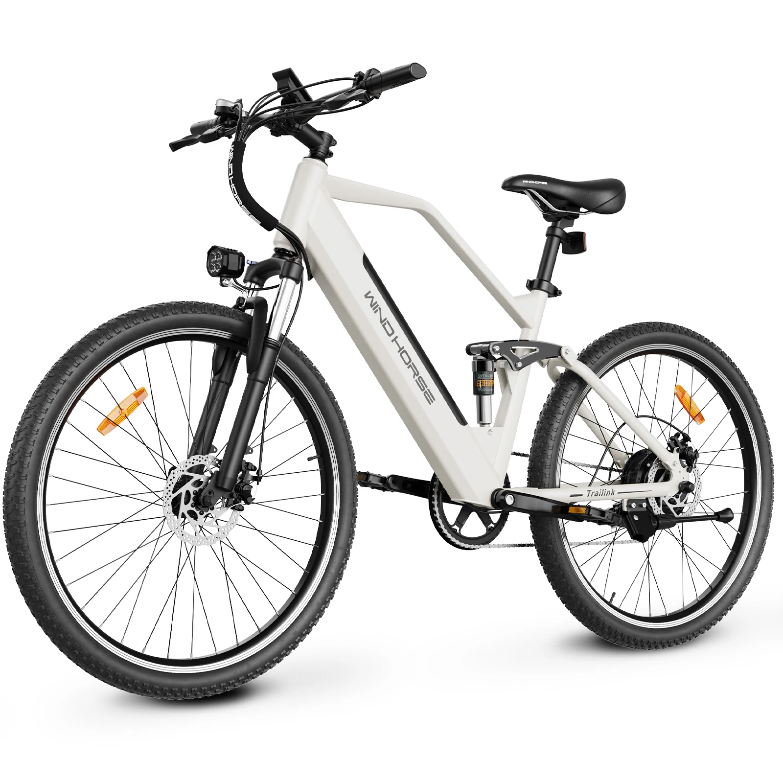 WINDHORSE 27.5" Electric Bike for Adults, 1000W Peak Motor 20MPH Up to 40 Miles 561Wh Removable Battery, Full Suspension, Commut
WINDHORSE 27.5" Electric Bike for Adults, 1000W Peak Motor 20MPH Up to 40 Miles 561Wh Removable Battery, Full Suspension, Commut