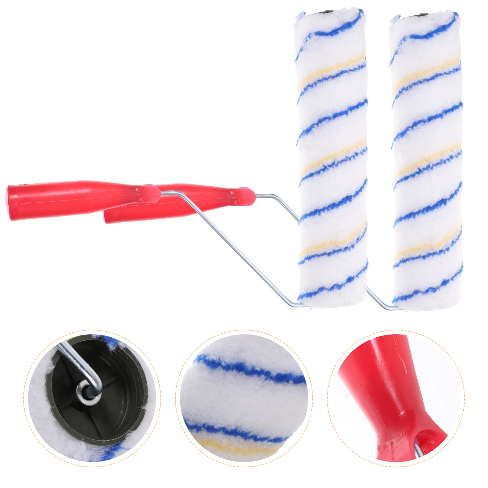 2pcs 300Mm Wall Painting Tool For Home Decoration Small Roller With Handle Paint Roller Brush Wall Paint Brush
2pcs 300Mm Wall Painting Tool For Home Decoration Small Roller With Handle Paint Roller Brush Wall Paint Brush