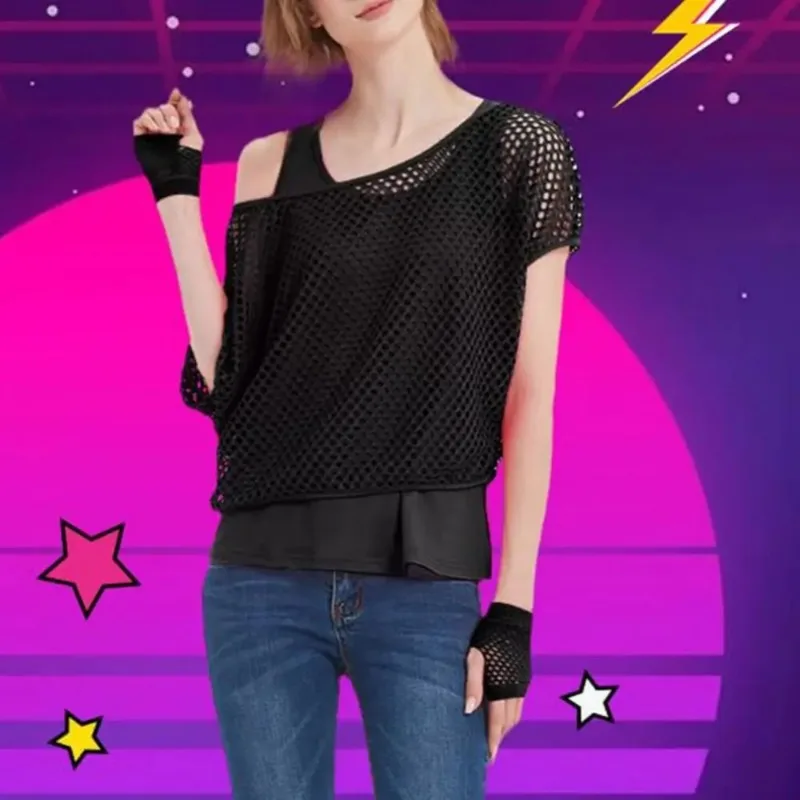 Женский комплект для рейв-вечеринок в стиле 90-х, 8 предметов - неоновые сетчатые топы и жилеты с круглым вырезом для фестивалей и вечеринок
Женский комплект для рейв-вечеринок в стиле 90-х, 8 предметов - неоновые сетчатые топы и жилеты с круглым вырезом для фестивалей и вечеринок