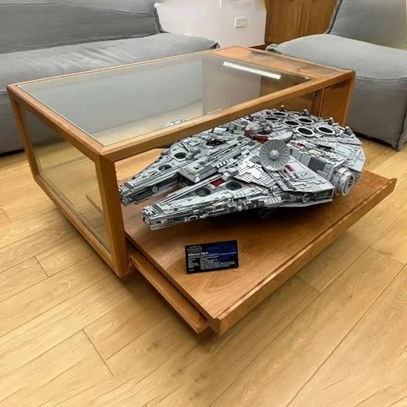 medieval style solid wood display coffee table cherry wood tempered glass display coffee table creative customization
medieval style solid wood display coffee table cherry wood tempered glass display coffee table creative customization