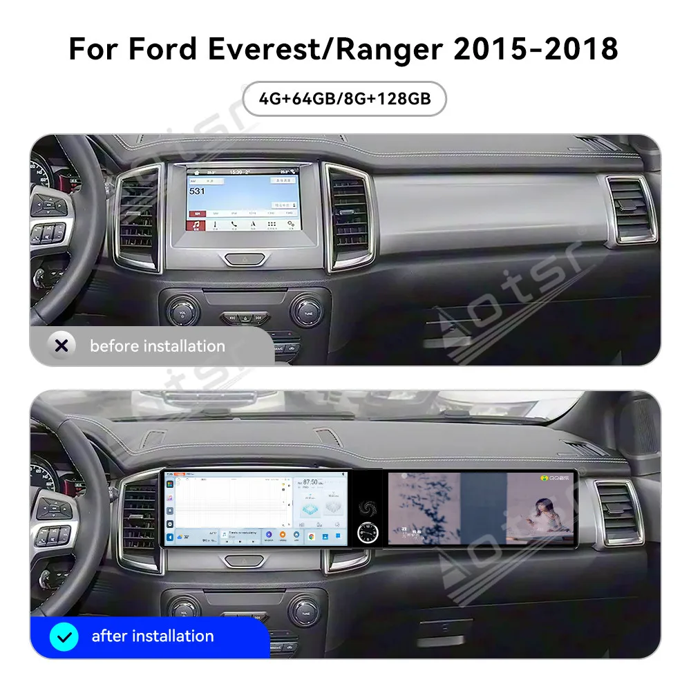 12.3-дюймовый сенсорный экран с поддержкой Android 13 для Ford Everest/Ranger 2015-2018, навигационная мультимедийная система с функцией Plug & Play, стерео-головное устройство
12.3-дюймовый сенсорный экран с поддержкой Android 13 для Ford Everest/Ranger 2015-2018, навигационная мультимедийная система с функцией Plug & Play, стерео-головное устройство