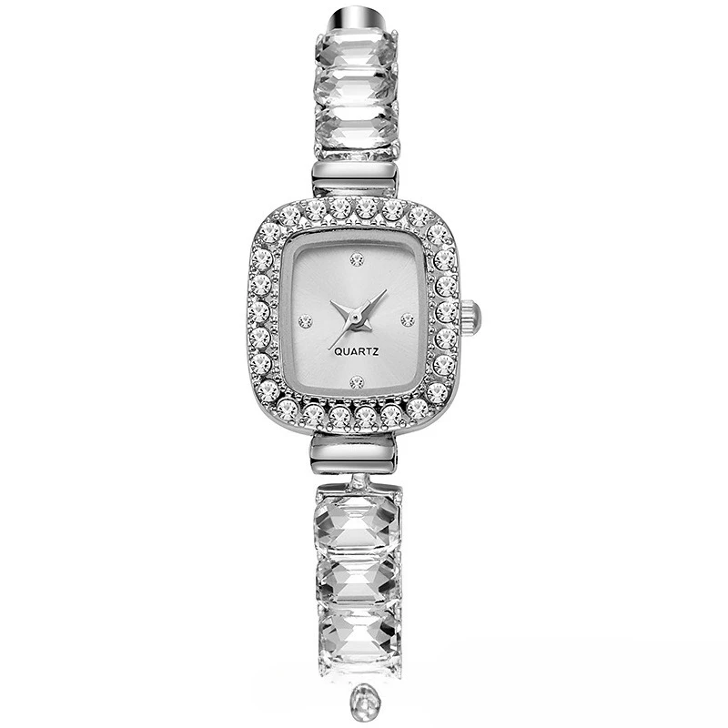 Новые маленькие квадратные браслеты, женские часы с свободной регулировкой, квадратная цепочка с бриллиантами, маленькие женские кварцевые часы, женский стиль
Новые маленькие квадратные браслеты, женские часы с свободной регулировкой, квадратная цепочка с бриллиантами, маленькие женские кварцевые часы, женский стиль