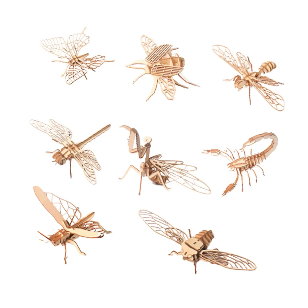 8Pcs Insect Puzzle Educational Wooden Animal Shape Handmade 3D Jigsaw Set Children Creativity Brain Teaser Early Learning
8Pcs Insect Puzzle Educational Wooden Animal Shape Handmade 3D Jigsaw Set Children Creativity Brain Teaser Early Learning