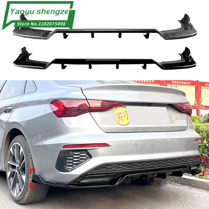 Car Rear Bumper Lip Splitter For Audi A3 S3 8Y Sline Sedan 2021 2022 2023 2024 Diffuser Side Corner Protector Spoiler Body Kit
Car Rear Bumper Lip Splitter For Audi A3 S3 8Y Sline Sedan 2021 2022 2023 2024 Diffuser Side Corner Protector Spoiler Body Kit