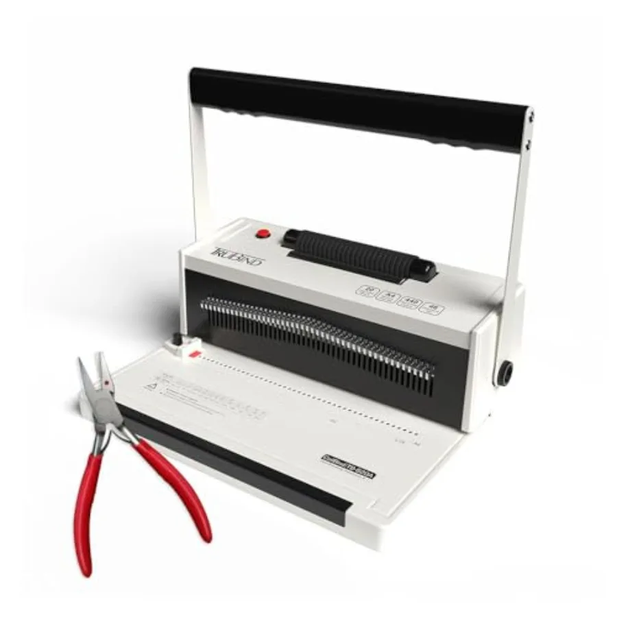 Coil Binding Machine with Electric Coil Inserter and Adjustable Side Margin 20 Sheet Punch Ccity Bind up to 440 Sheets 46 Fully
Coil Binding Machine with Electric Coil Inserter and Adjustable Side Margin 20 Sheet Punch Ccity Bind up to 440 Sheets 46 Fully