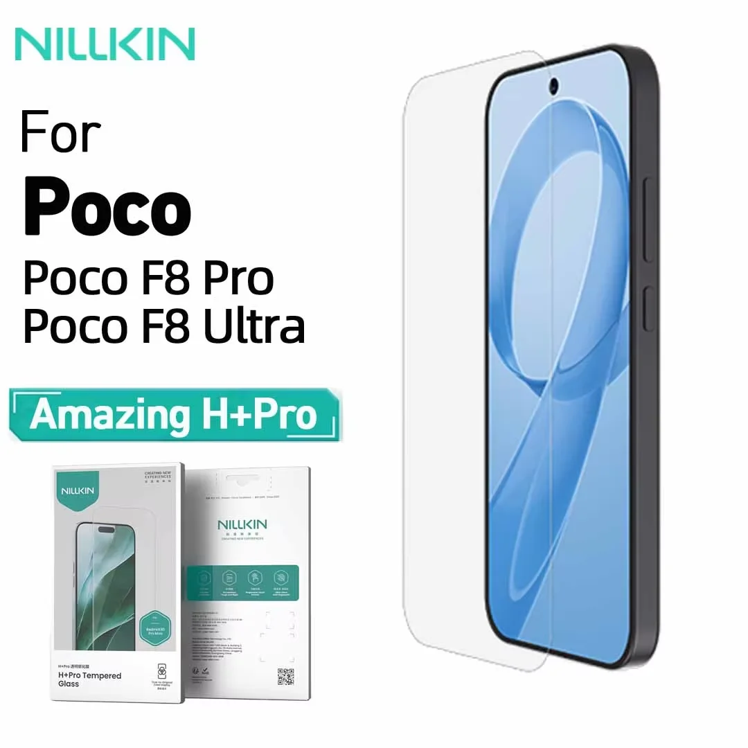 Nillkin Amazing H+PRO Tempered Glass for POCO F8 Ultra/F8 Pro, 0.2mm 9H Anti-Explosion HD Screen Protector
Nillkin Amazing H+PRO Tempered Glass for POCO F8 Ultra/F8 Pro, 0.2mm 9H Anti-Explosion HD Screen Protector