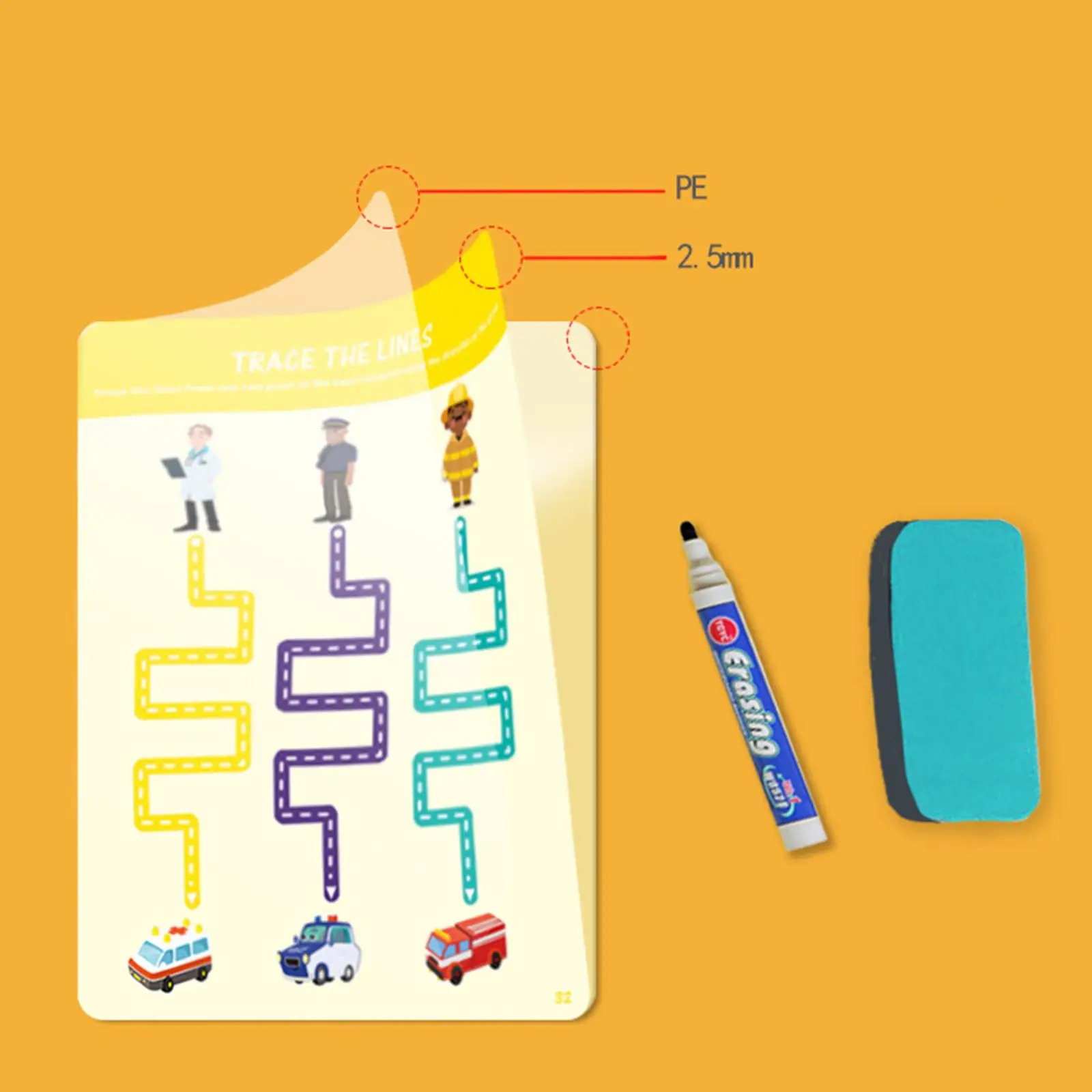 Montessori Drawing Scribble Preschool Early Educational Develop Toy
Montessori Drawing Scribble Preschool Early Educational Develop Toy