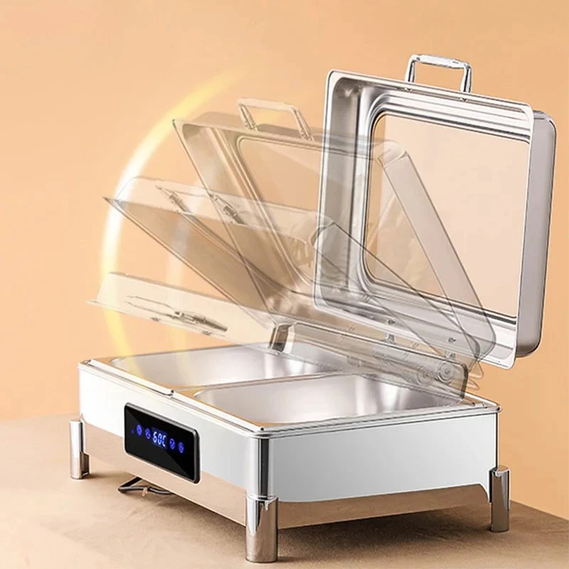 Hotel & Restaurant Supplies Catering Dish Buffet Food Warmer Rectangle Chaffers with Visual Cover
Hotel & Restaurant Supplies Catering Dish Buffet Food Warmer Rectangle Chaffers with Visual Cover