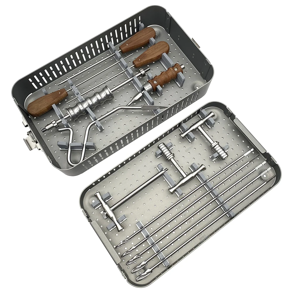 Orthopedic Self-Locking Intramedullary Nail Instrumentation Kit Orthopedic Surgical Instruments with Hexagonal Wrench
Orthopedic Self-Locking Intramedullary Nail Instrumentation Kit Orthopedic Surgical Instruments with Hexagonal Wrench