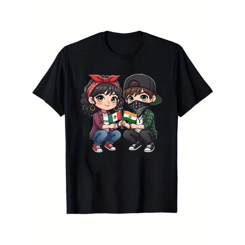 Mexican Indian Flag T-Shirt Cute Couple Diverse Culture Graphic Tee Unisex Friendship Heritage Gift
Mexican Indian Flag T-Shirt Cute Couple Diverse Culture Graphic Tee Unisex Friendship Heritage Gift