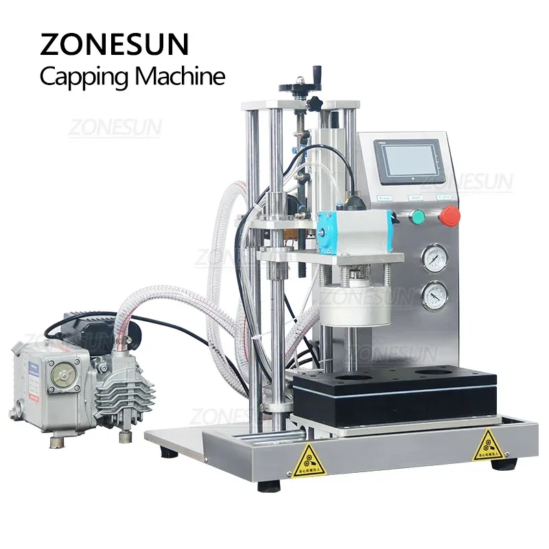 ZONESUN ZS-XG201 Semi-Automatic Jar Capping Machine Vacuum Packing Glass Bottle Can Twist Off Top Sealing Chili Sauce Production
ZONESUN ZS-XG201 Semi-Automatic Jar Capping Machine Vacuum Packing Glass Bottle Can Twist Off Top Sealing Chili Sauce Production