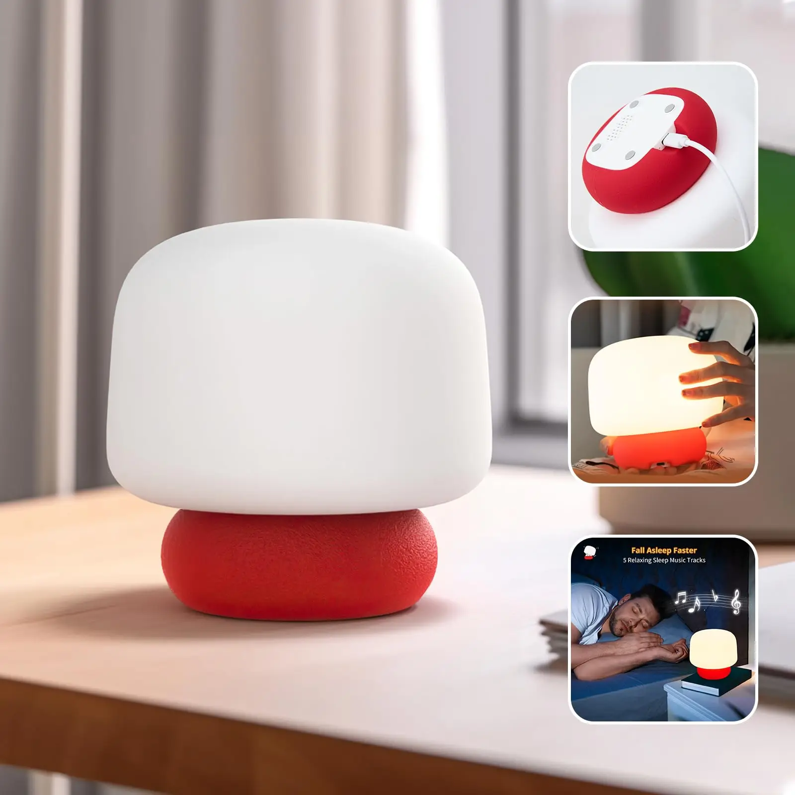 Mushroom Night Light for Baby, Kids, Toddlers, Boys & Girls – Soft Touch Lamp with Warm Light, Timer, Dimmable, Portable – Ide
Mushroom Night Light for Baby, Kids, Toddlers, Boys & Girls – Soft Touch Lamp with Warm Light, Timer, Dimmable, Portable – Ide