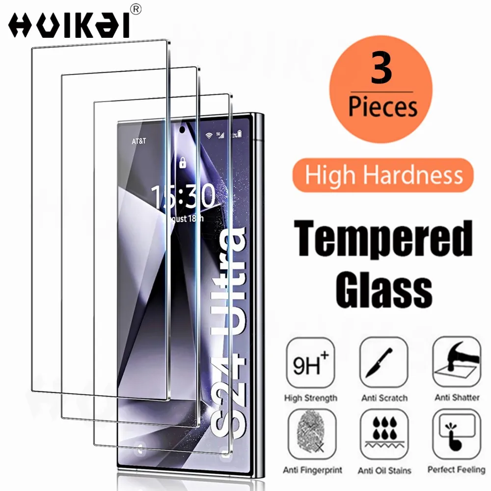3 Pack Screen Protector for Samsung Galaxy S24 Ultra S23 Ultra S23 FE S22 A55 A35 A15 HD Full Screen Tempered Anti-Scratch Cover
3 Pack Screen Protector for Samsung Galaxy S24 Ultra S23 Ultra S23 FE S22 A55 A35 A15 HD Full Screen Tempered Anti-Scratch Cover