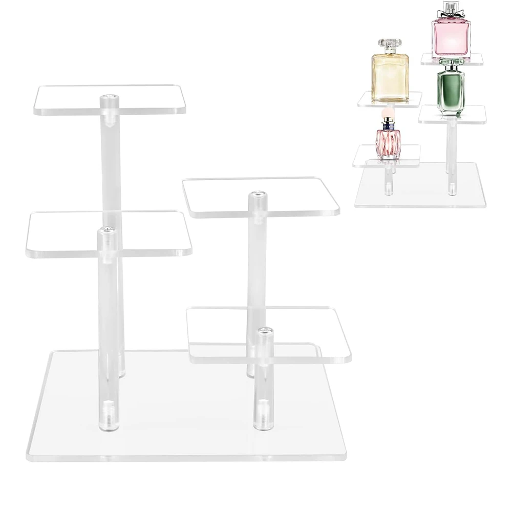 Clear Acrylic Showcase Perfume Shelf Square Shape Clear Acrylic Storage Stand Jewelry Cake Doll Collectibles Display Organizer
Clear Acrylic Showcase Perfume Shelf Square Shape Clear Acrylic Storage Stand Jewelry Cake Doll Collectibles Display Organizer
