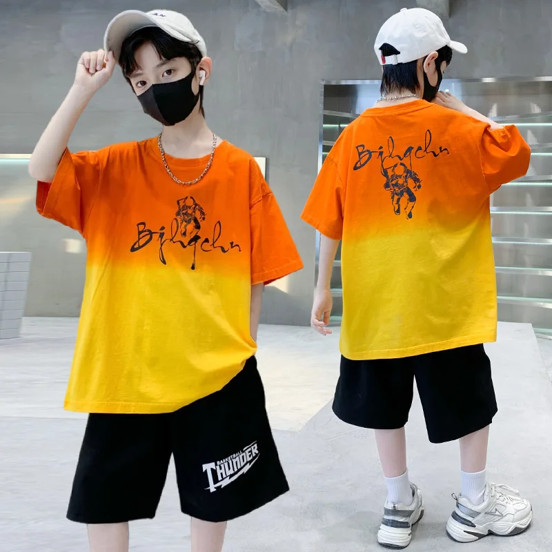 Kids Boy New Summer Suit Tie Dye T-shirt + Cargo Shorts 2 Pieces Tracksuit for Teens Child Shorts Sleeve Clothing Set Age 4 - 14
Kids Boy New Summer Suit Tie Dye T-shirt + Cargo Shorts 2 Pieces Tracksuit for Teens Child Shorts Sleeve Clothing Set Age 4 - 14