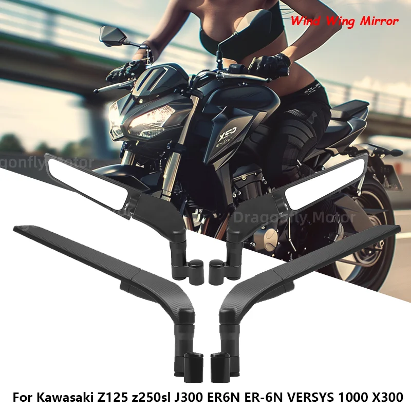 For Kawasaki Z125 z250sl J300 ER6N ER-6N VERSYS 1000 X300 Universal Motorcycle Mirror Wind Wing side Rearview Reversing mirror
For Kawasaki Z125 z250sl J300 ER6N ER-6N VERSYS 1000 X300 Universal Motorcycle Mirror Wind Wing side Rearview Reversing mirror