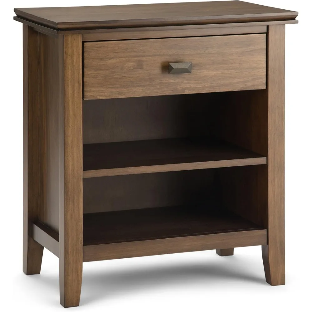 Artisan 24-Inch Wide Night Stand - Rustic Natural Aged Brown Solid Wood Bedside Table with Storage and Drawer
Artisan 24-Inch Wide Night Stand - Rustic Natural Aged Brown Solid Wood Bedside Table with Storage and Drawer