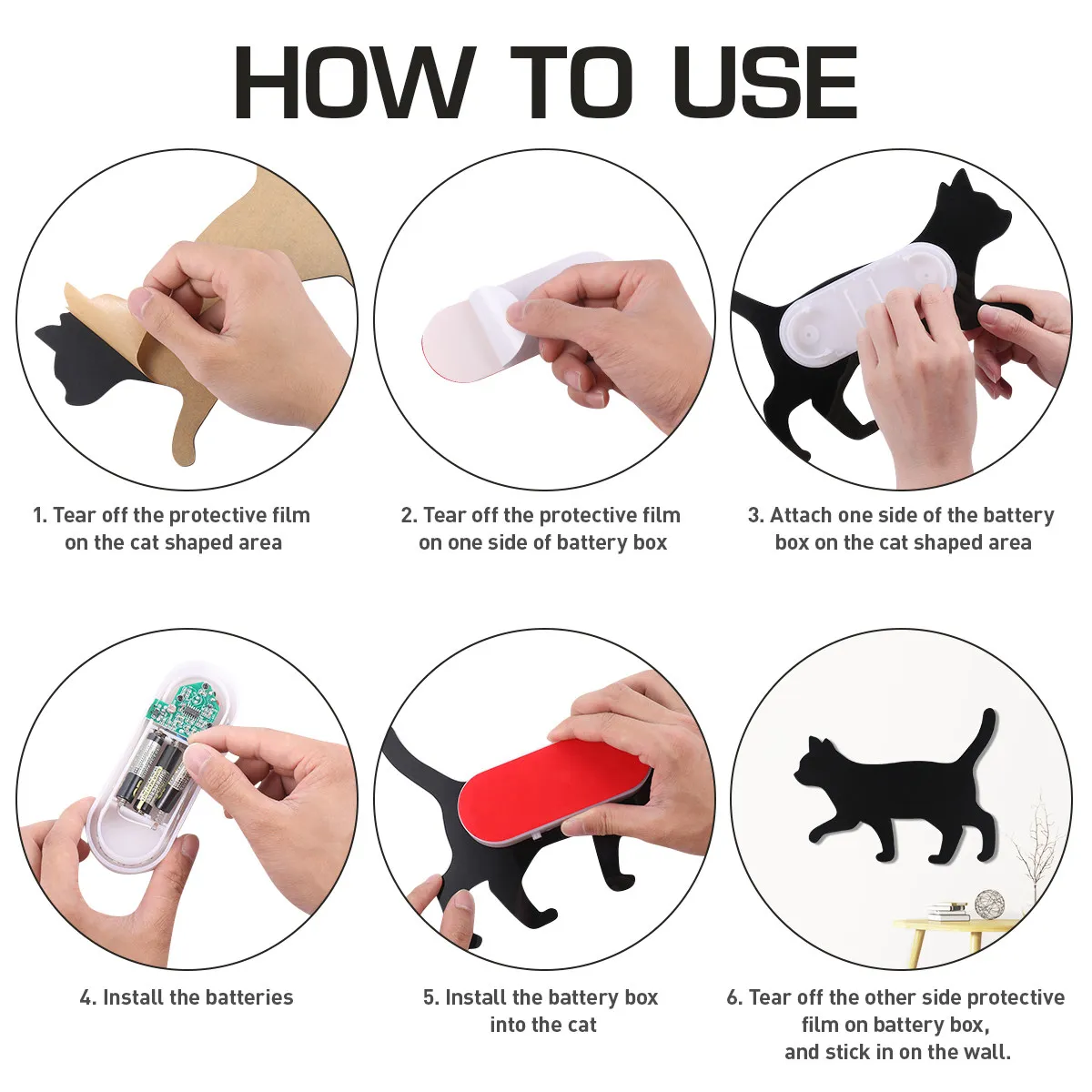 Cat LED Voice Control Night Light Black Silhouette Lamp Battery Operated Safe Warm White Change Bedside Table Night Light
Cat LED Voice Control Night Light Black Silhouette Lamp Battery Operated Safe Warm White Change Bedside Table Night Light