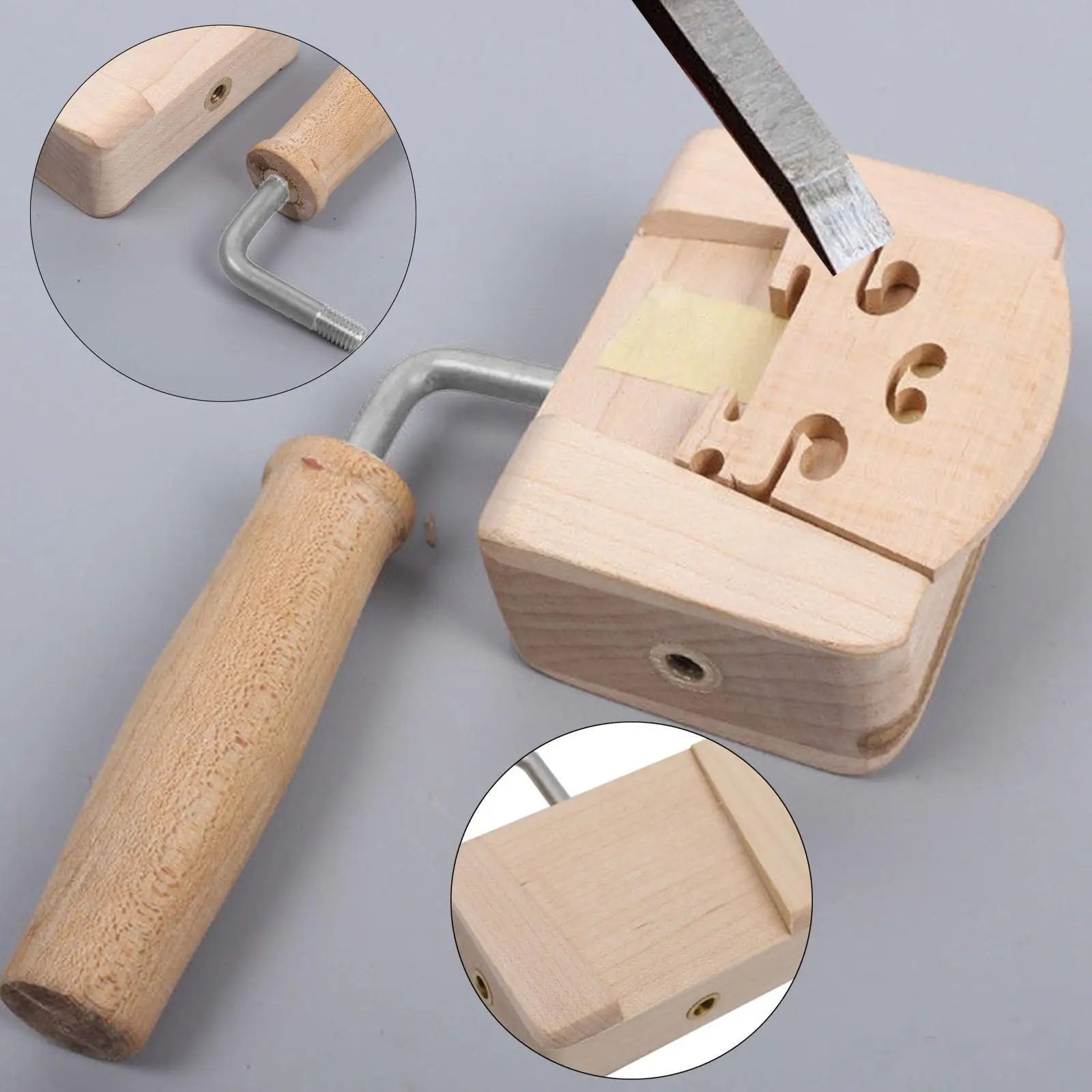 Violin Bridge Hold Clamp Violin Making Tool Wood Practical Bridge Knife Hold Bridge Tray Bridge Maintenance Tool for Viola
Violin Bridge Hold Clamp Violin Making Tool Wood Practical Bridge Knife Hold Bridge Tray Bridge Maintenance Tool for Viola