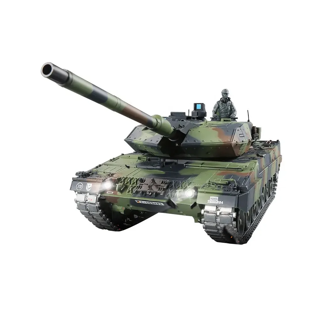 HengLong V7.0 Модернизированный 3889-1 Pro 1:16 German Leopard 2 A6 BB Airsoft I/R Дистанционное Управление Военный Радиоуправляемый Танковый Грузовик
HengLong V7.0 Модернизированный 3889-1 Pro 1:16 German Leopard 2 A6 BB Airsoft I/R Дистанционное Управление Военный Радиоуправляемый Танковый Грузовик