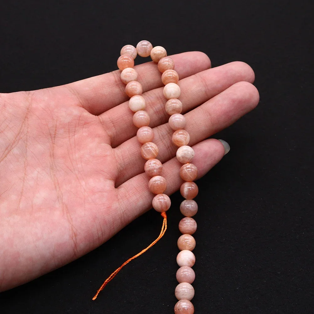 Round Natural Sunstone Polished Straight-Hole Loose Beads DIY Charms Jewelry Making Supplies for Necklaces Bracelets 1strand
Round Natural Sunstone Polished Straight-Hole Loose Beads DIY Charms Jewelry Making Supplies for Necklaces Bracelets 1strand