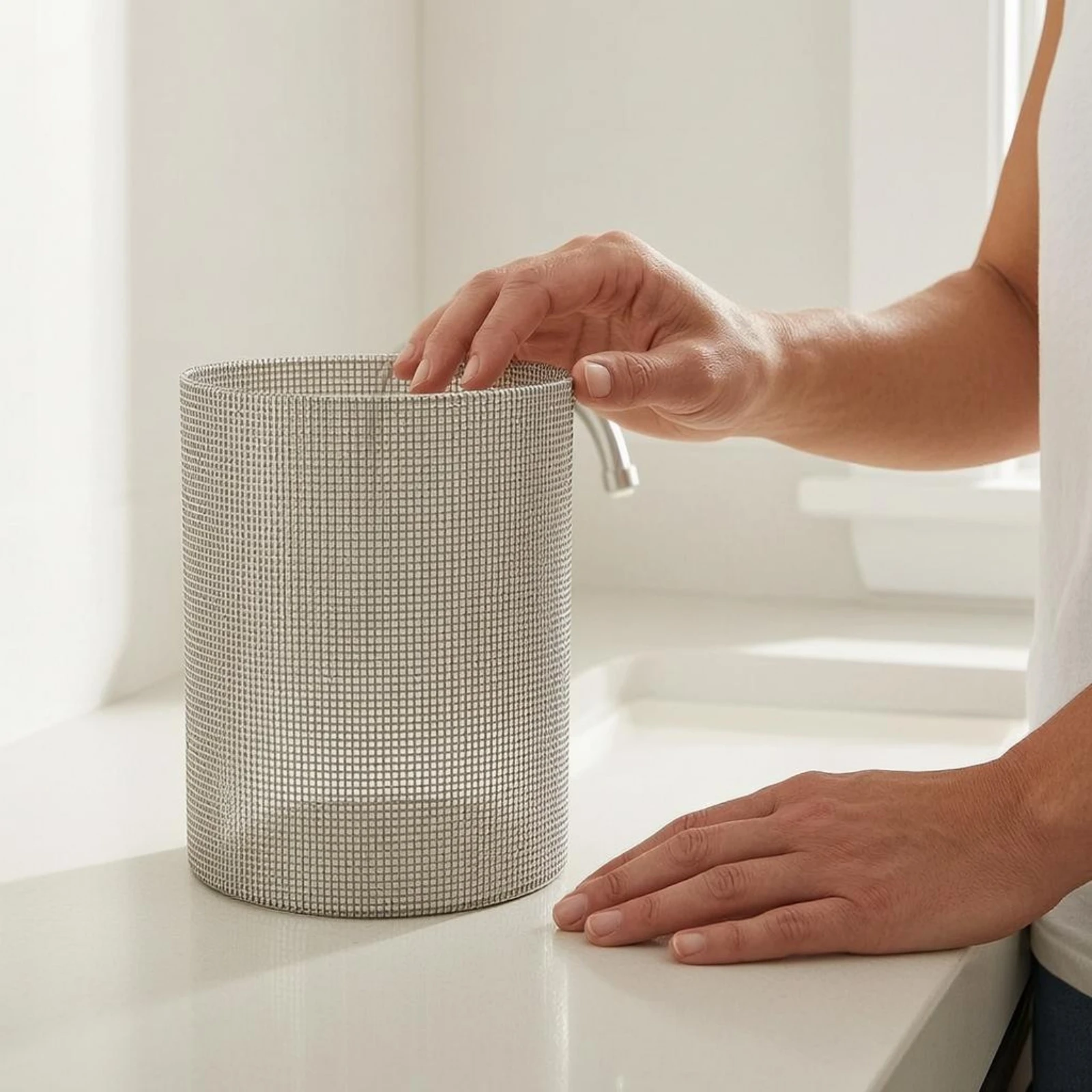 Cylindrical Filter Insert Open-Ended Mesh Filter Screen Sediment Strainer Insert Reusable Hardware Part Easy to Install
Cylindrical Filter Insert Open-Ended Mesh Filter Screen Sediment Strainer Insert Reusable Hardware Part Easy to Install