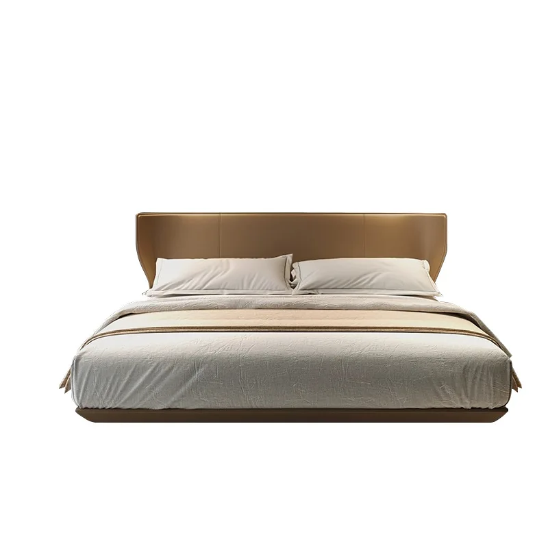 Italian minimalist saddle leather bed modern master bedroom first layer cowhide high-end 1.8 meters double wedding bed
Italian minimalist saddle leather bed modern master bedroom first layer cowhide high-end 1.8 meters double wedding bed