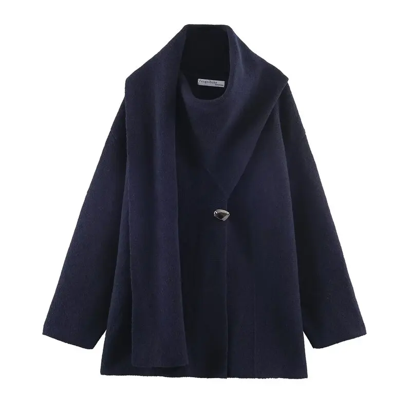 2025 Winter New Arrival Women's Fasion Knitted ort Coat Versatile Scarf Matching Coat Button Front Open Cardigan
2025 Winter New Arrival Women's Fasion Knitted ort Coat Versatile Scarf Matching Coat Button Front Open Cardigan