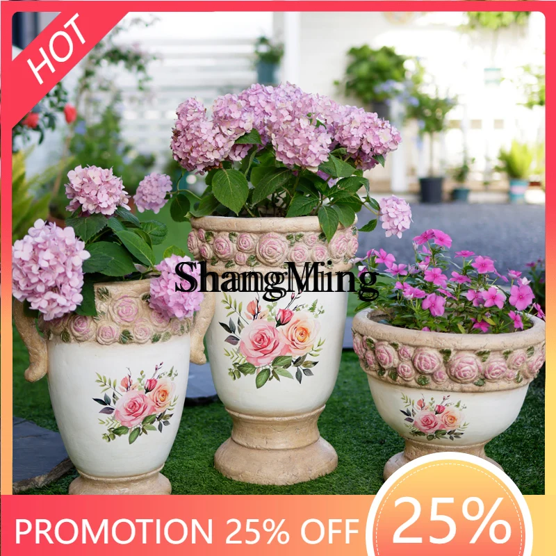 FG Creative Outdoor Courtyard Balcony Garden Landscape Arrangement Villa Art Imitation Ceramic Flower Pot
FG Creative Outdoor Courtyard Balcony Garden Landscape Arrangement Villa Art Imitation Ceramic Flower Pot