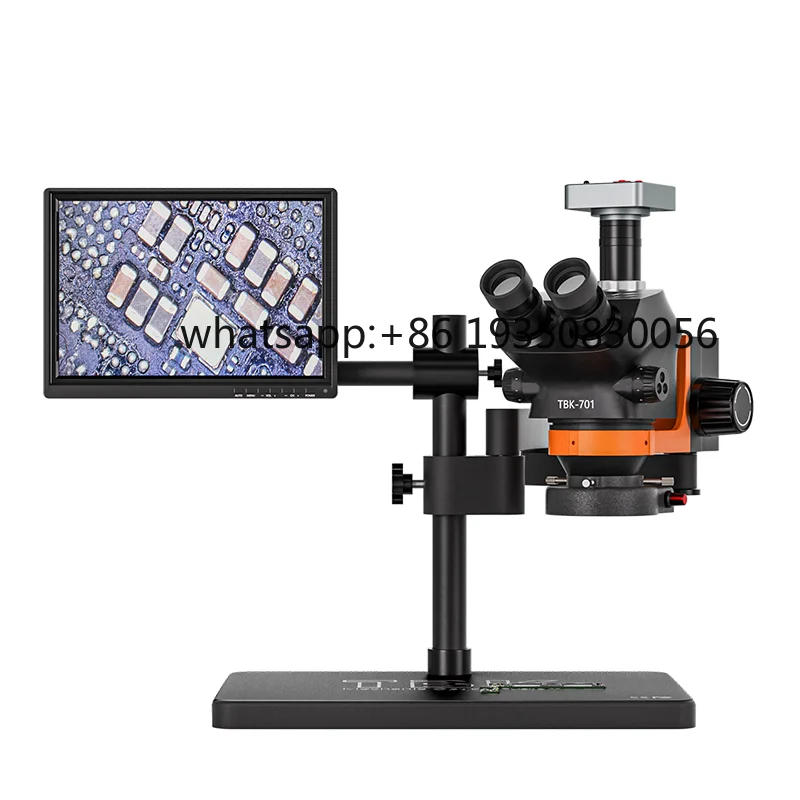 TBK Trinocular Microscope Mobile Phone Repairing for Motherboard Soldering BGA Rework Station Machine for Chip Circuit Board
TBK Trinocular Microscope Mobile Phone Repairing for Motherboard Soldering BGA Rework Station Machine for Chip Circuit Board