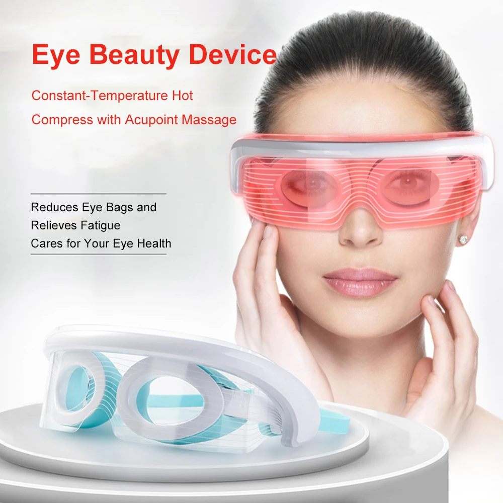Eye Massager Led Photon Therapy Anti Aging Eye Skin Tighten Hot Compress Vibration Massage Beauty Device Relaxing Blindfold
Eye Massager Led Photon Therapy Anti Aging Eye Skin Tighten Hot Compress Vibration Massage Beauty Device Relaxing Blindfold