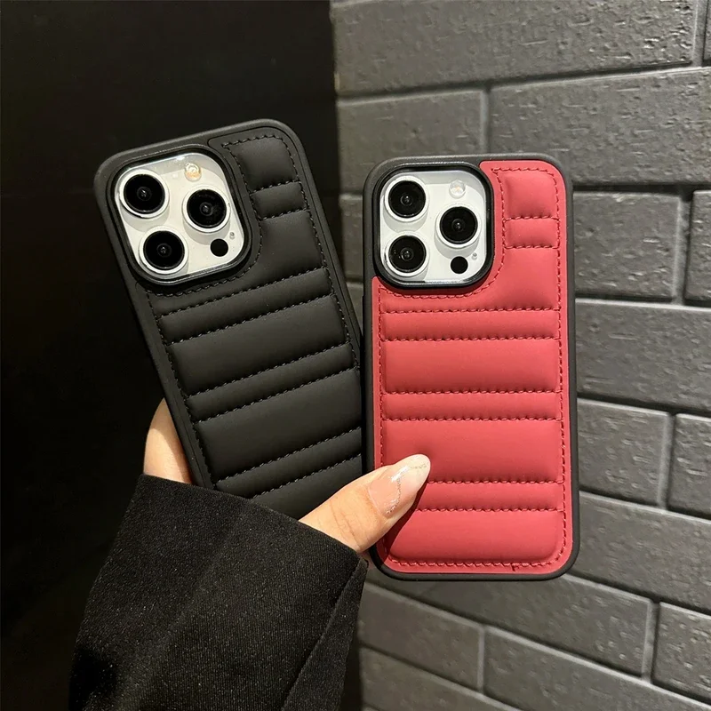 Fashion Luxury Down Jacket fine hole silicon case for iPhone 16 15 14 13 12 11 Pro Max Plus soft protection phone cover
Fashion Luxury Down Jacket fine hole silicon case for iPhone 16 15 14 13 12 11 Pro Max Plus soft protection phone cover