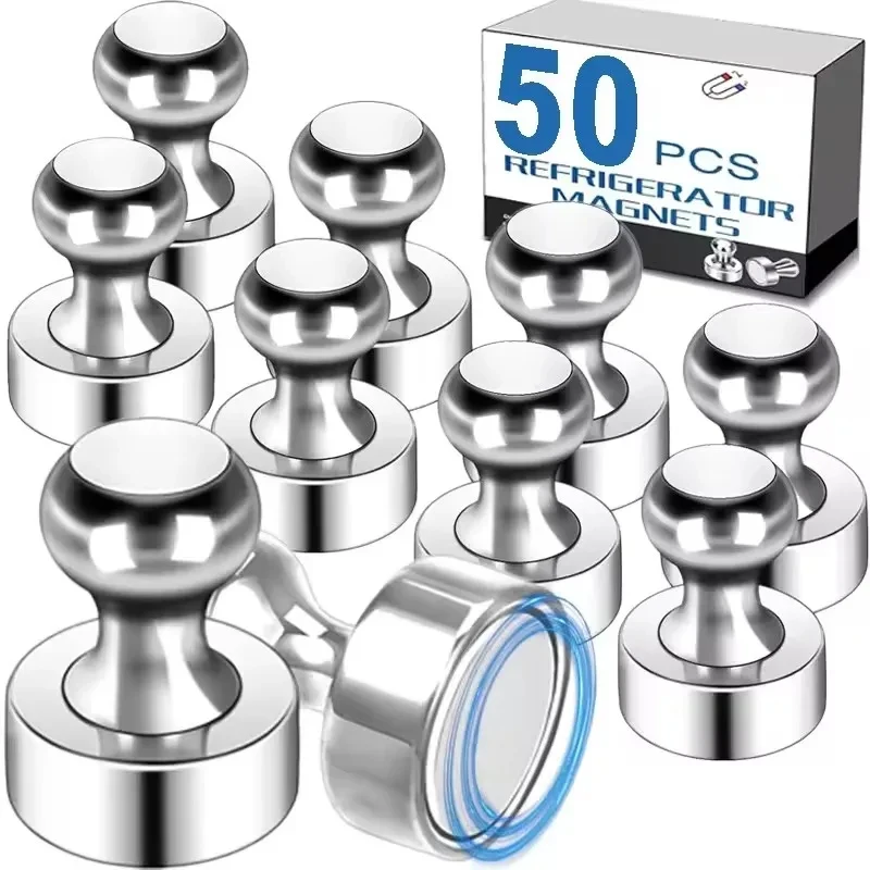 5-50Pcs Metal Strong Magnetic Pushpins Magnets Pin Whiteboard Fridge Thumbtack Power Magnet Sheets Push Pins for Office School
5-50Pcs Metal Strong Magnetic Pushpins Magnets Pin Whiteboard Fridge Thumbtack Power Magnet Sheets Push Pins for Office School