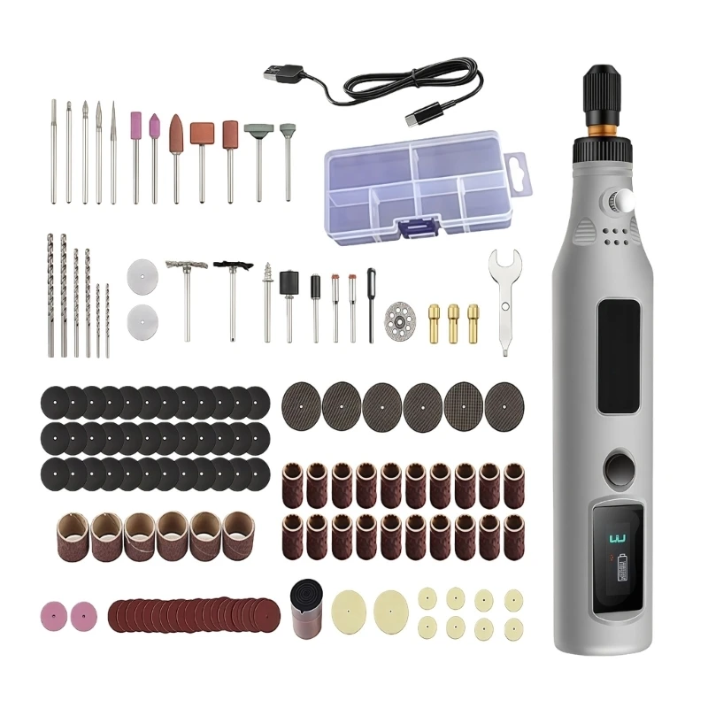 Versatile Cordless Engraving Set Containing 155 Tool Featuring LED Display And Adjustable Speeds For Efficient Crafting And
Versatile Cordless Engraving Set Containing 155 Tool Featuring LED Display And Adjustable Speeds For Efficient Crafting And