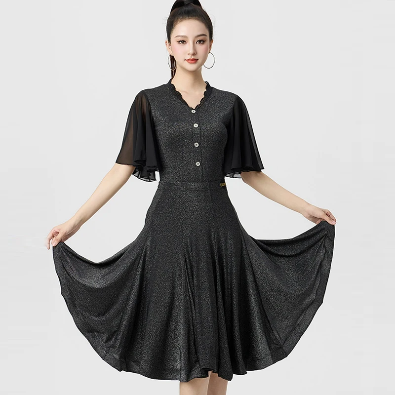 Adults Ballroom Dance Clothes For Women Ruffled Sleeves Samba Skirts Female Waltz Modern Dancing Suits Practice Wear DW10937
Adults Ballroom Dance Clothes For Women Ruffled Sleeves Samba Skirts Female Waltz Modern Dancing Suits Practice Wear DW10937