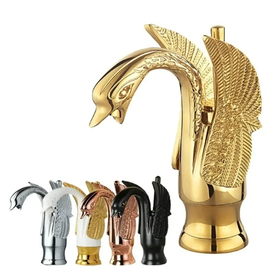 Swan Style Vanity Sink Mixer Tap Deck Mounted Hot and Cold Mixer Luxury Solid Brass Bathroom Basin Faucet
Swan Style Vanity Sink Mixer Tap Deck Mounted Hot and Cold Mixer Luxury Solid Brass Bathroom Basin Faucet