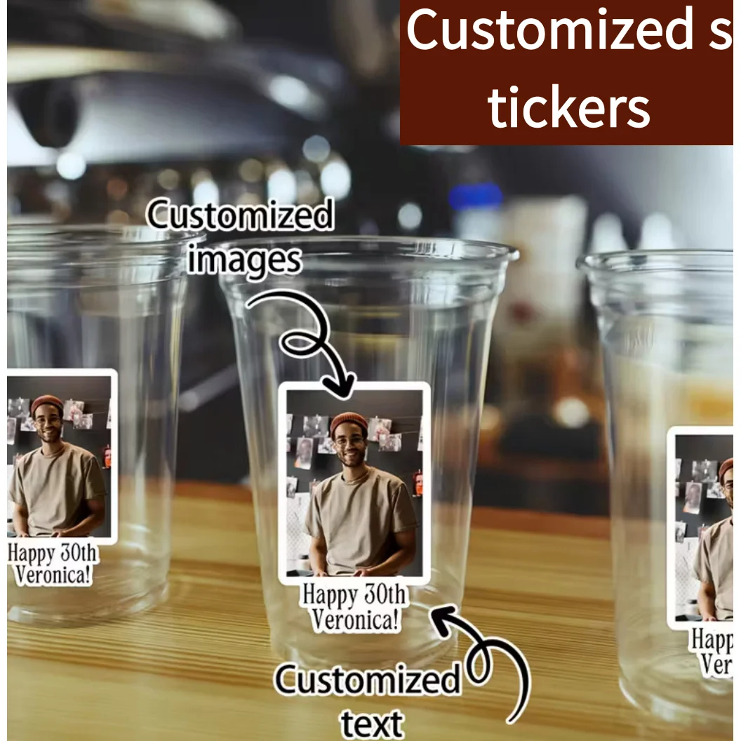 Customizable Vintage-Style Photo & Text Stickers for Party Cup Decorations Creative Personalized Birthday Commemoration Decals
Customizable Vintage-Style Photo & Text Stickers for Party Cup Decorations Creative Personalized Birthday Commemoration Decals