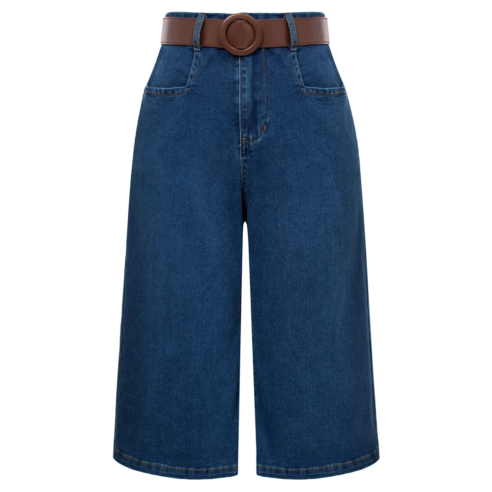 BP Jeans Female Vintage Wide Leg Capri With Belt Elastic Waist Jean Pants Slimming Fashion Straight Wide Leg Casual Streetwear
BP Jeans Female Vintage Wide Leg Capri With Belt Elastic Waist Jean Pants Slimming Fashion Straight Wide Leg Casual Streetwear