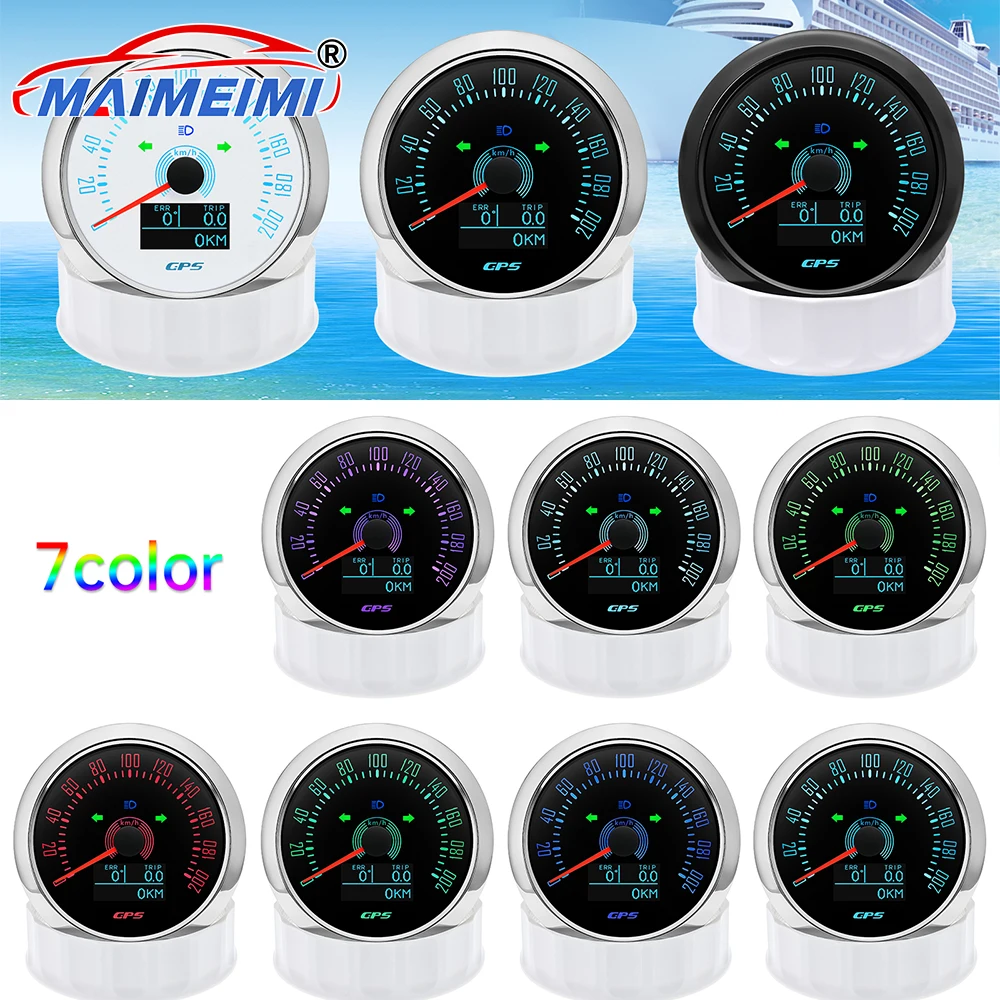 85 мм 3 в 1 GPS-измеритель скорости с COG/TRIP/всего пробега, 7-цветная подсветка, измеритель скорости 200 км/ч + GPS-антенна для автомобиля, лодки, яхты
85 мм 3 в 1 GPS-измеритель скорости с COG/TRIP/всего пробега, 7-цветная подсветка, измеритель скорости 200 км/ч + GPS-антенна для автомобиля, лодки, яхты