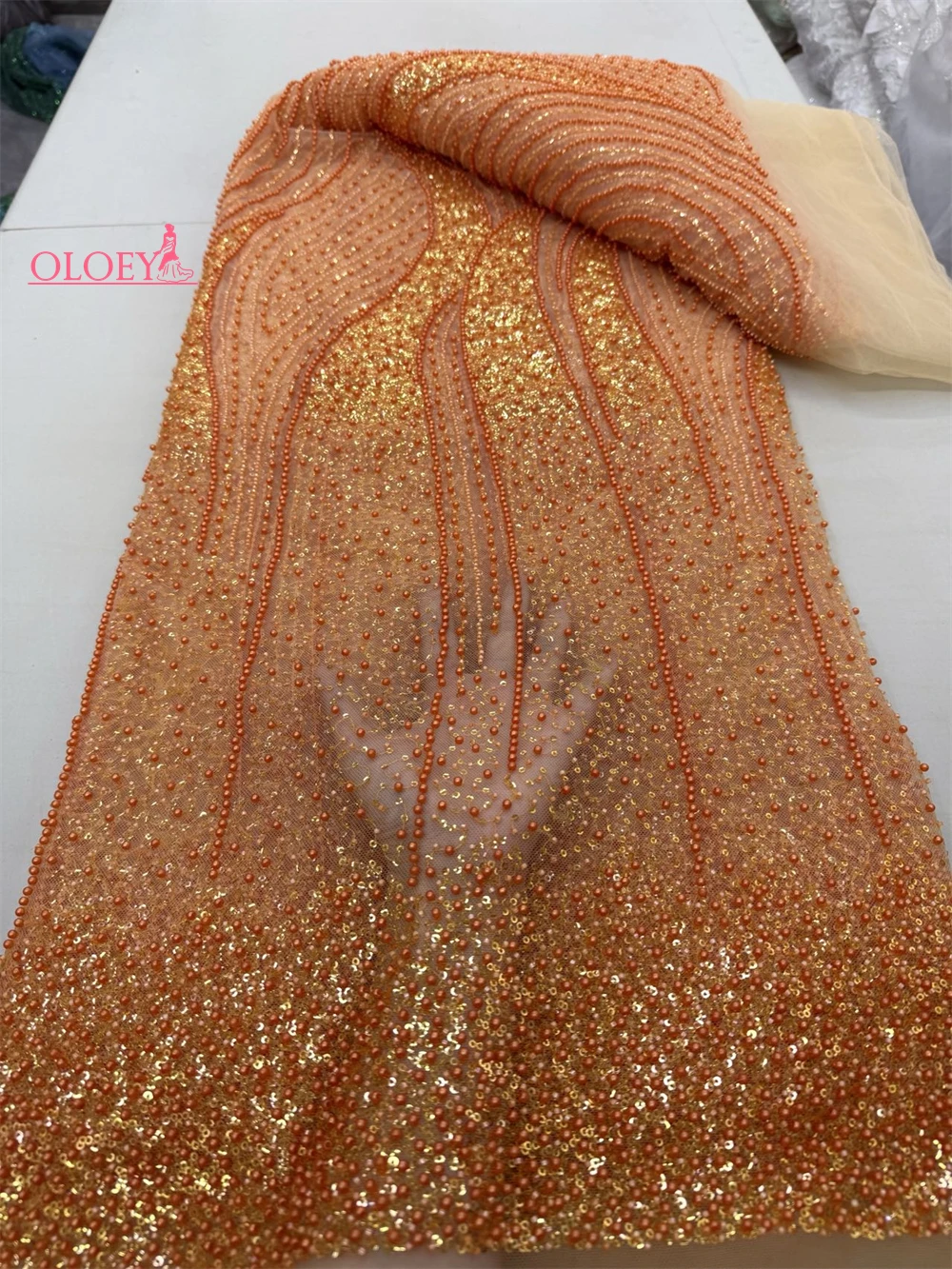 Latest Hot Sale Fashion Africa Lace Fabric High Quality Handmade Embroidery Lace With Beads Sequins Party For Wedding Dress
Latest Hot Sale Fashion Africa Lace Fabric High Quality Handmade Embroidery Lace With Beads Sequins Party For Wedding Dress